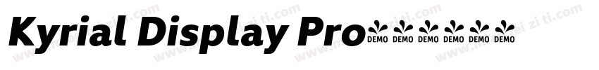 Kyrial Display Pro字体转换